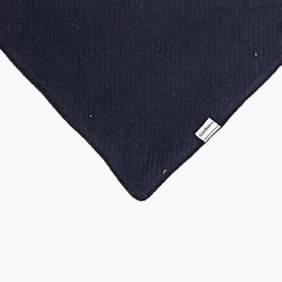 NAVY BLUE RIBBED BIBS