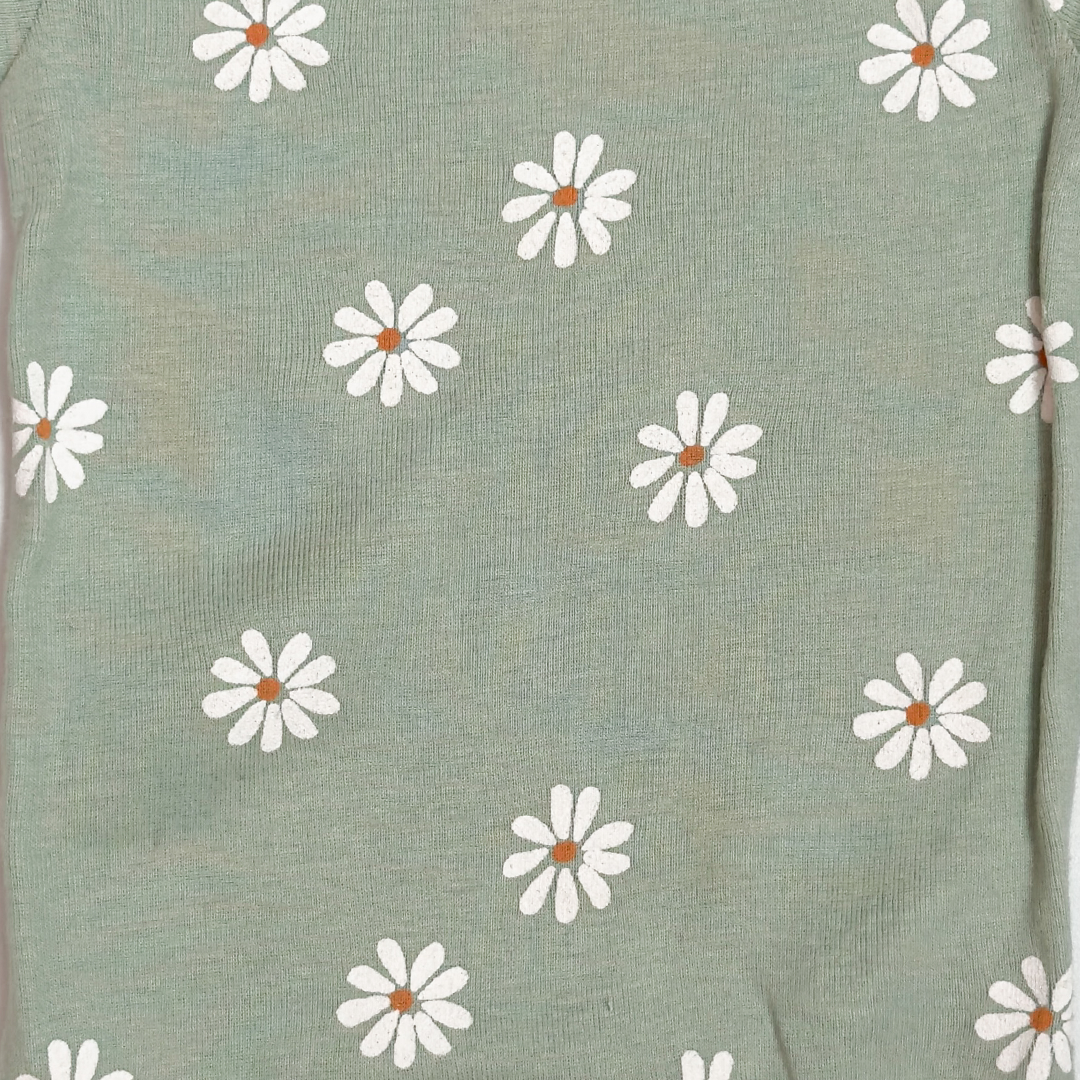 SAGE GREEN FLORAL ONESIE