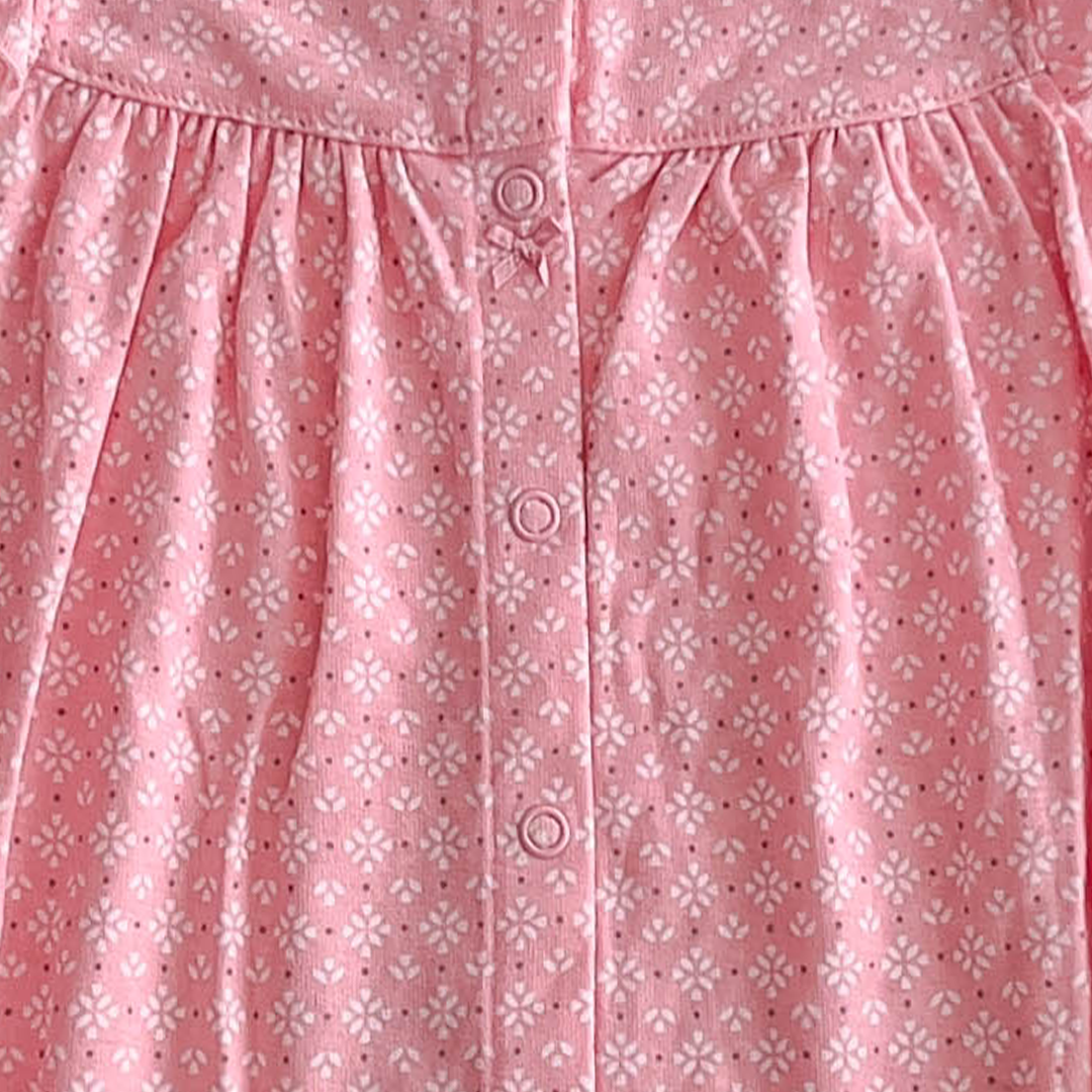LIGHT PINK FLORAL PATTERNED JUMPSUIT