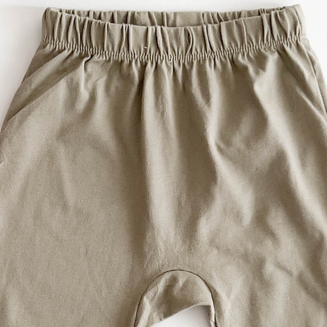 SAGE GREEN PLAIN PANTS