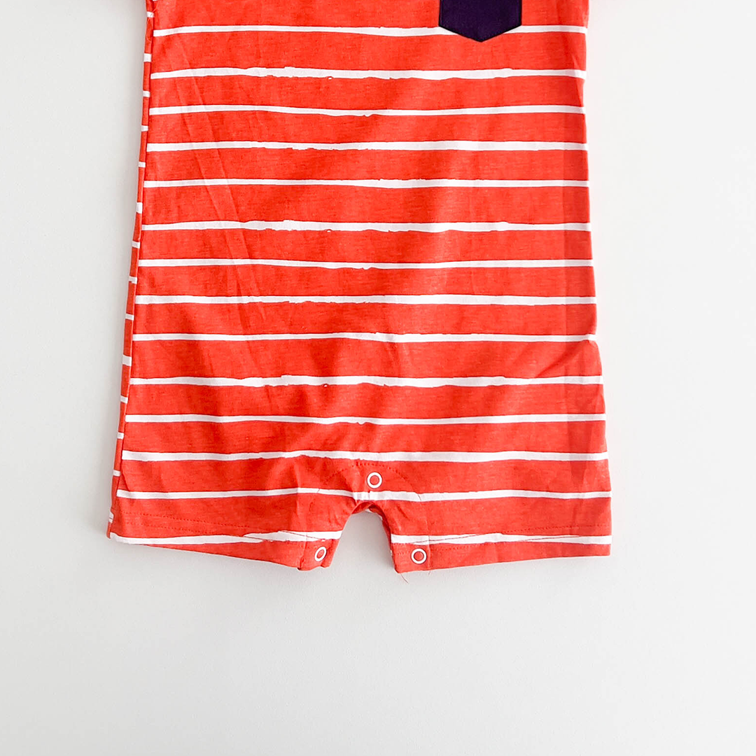 ORANGE STRIPED JUMPSUIT