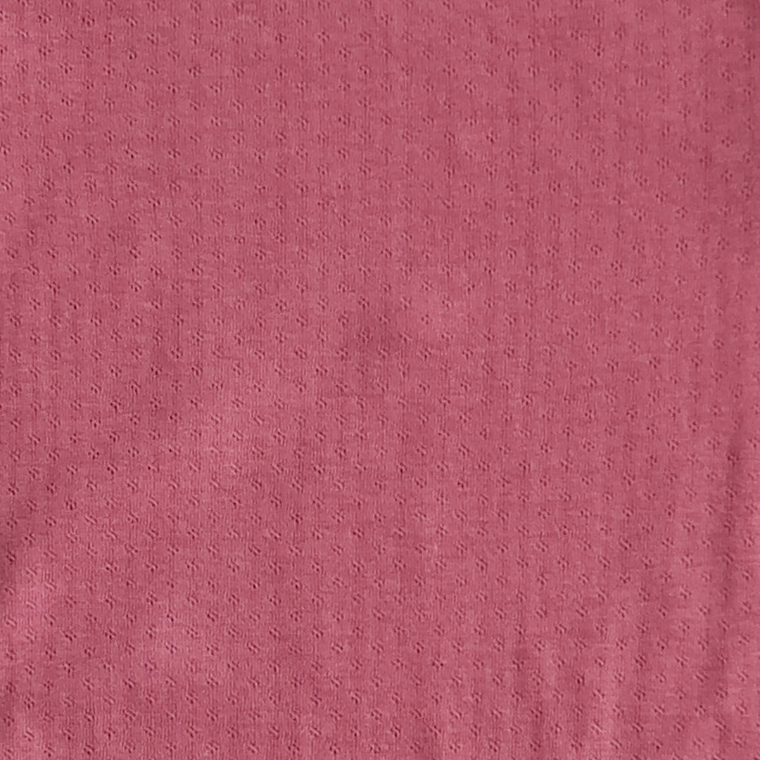 POINTELLE FABRIC WINE DREGS ONESIE