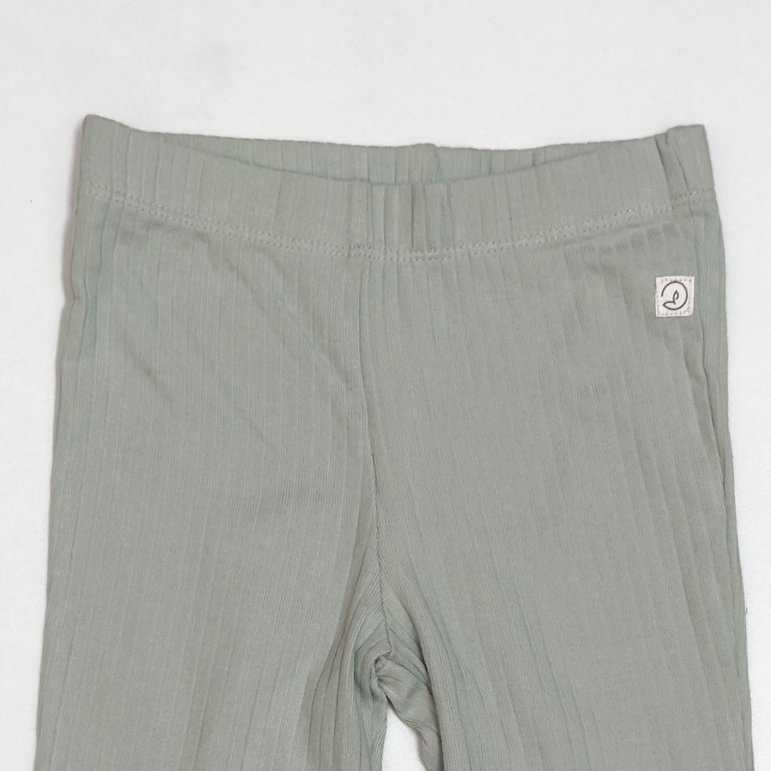 SAGE GREEN RIBBED PANTS