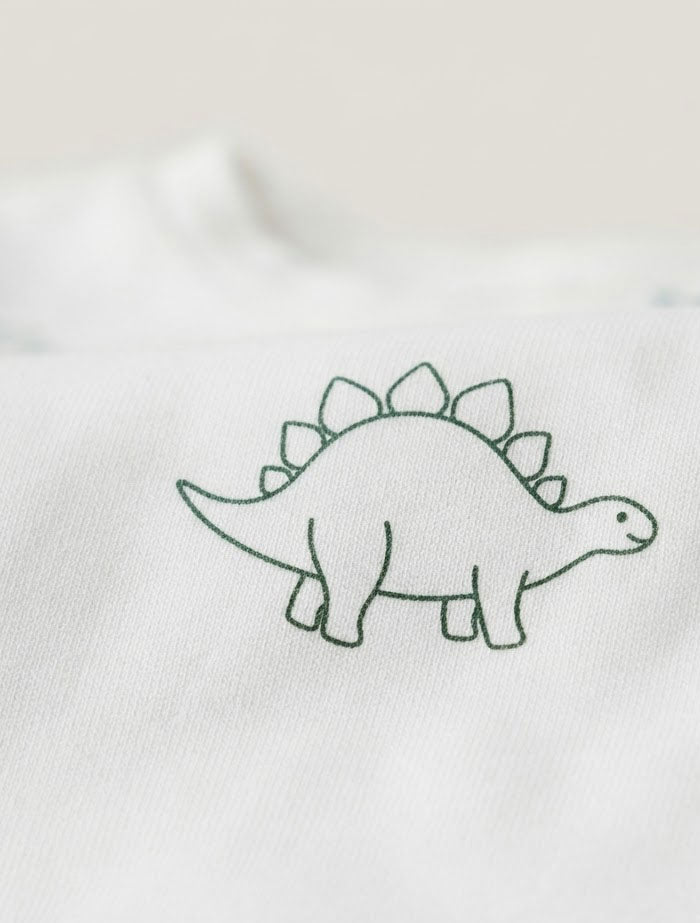 Green dino printed jumpsuit
