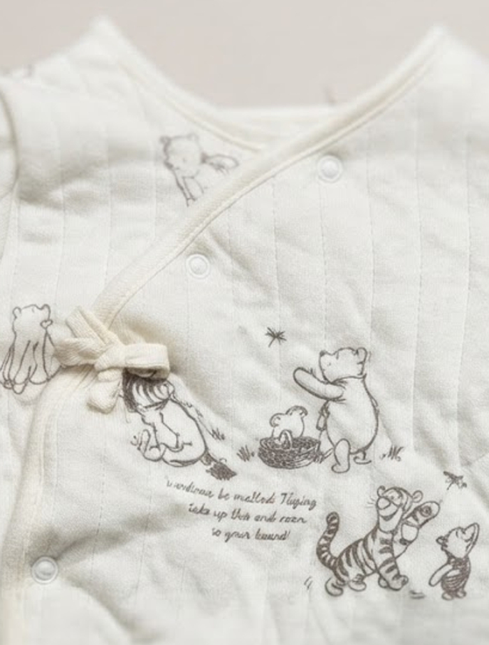 Winne the phoo quilted sleepsuit