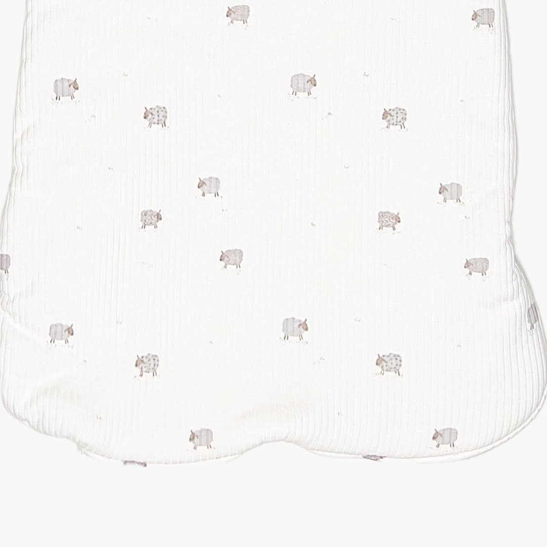 SHEEP PATTERNED RIBBED SLEEPING BAG