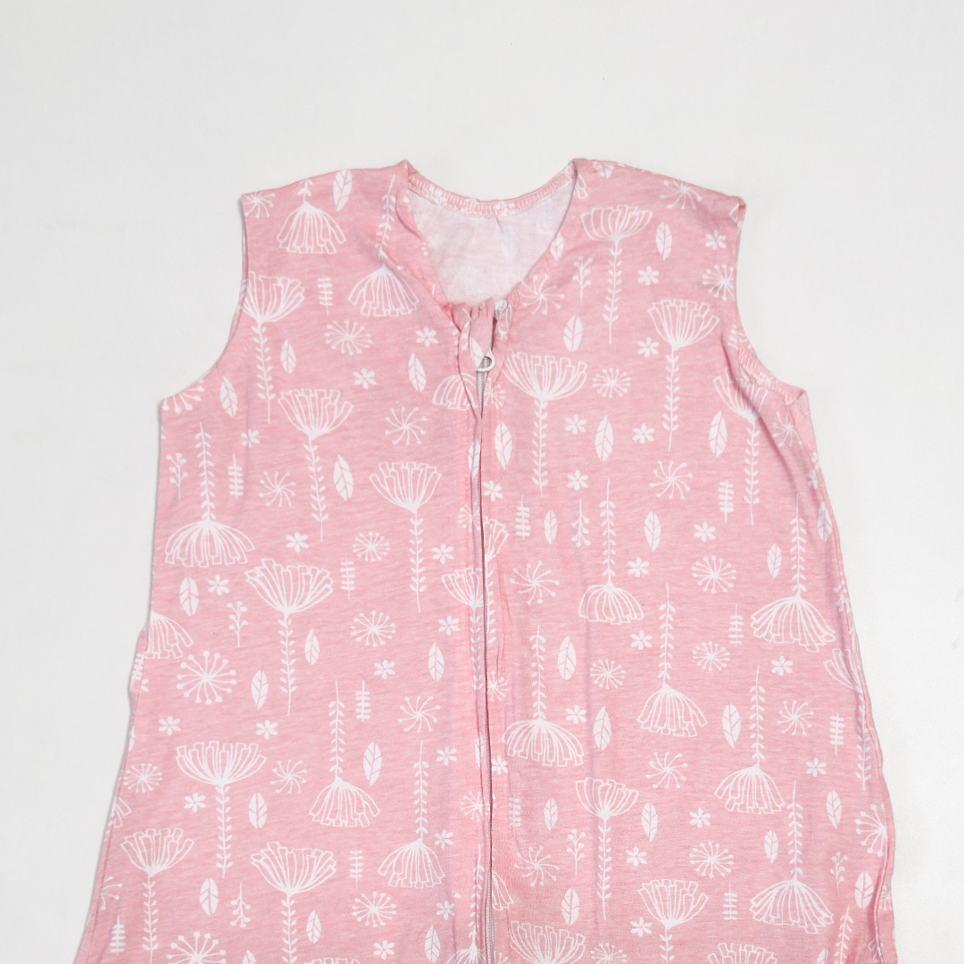 PINK PATTERNED COTTON ONELAYER SLEEPING BAG