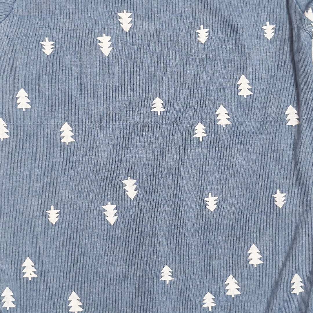 BLUE PATTERNED ONESIE