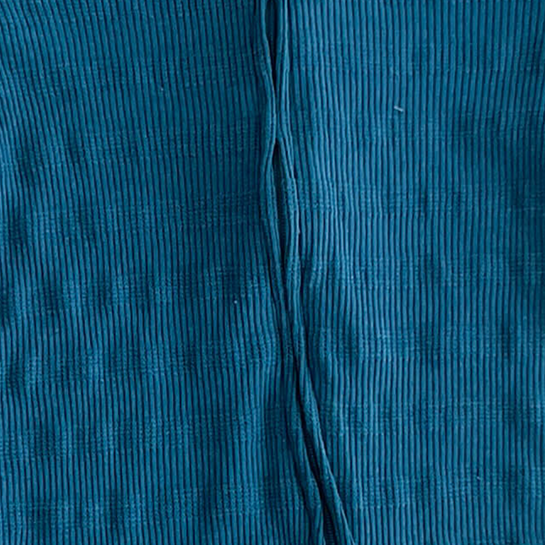 FRENCH BLUE RIBBED SLEEPSUIT