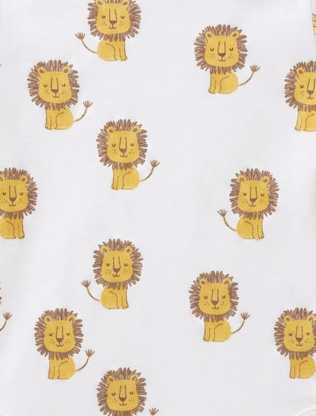 WHITE LION PRINTED ONESIE