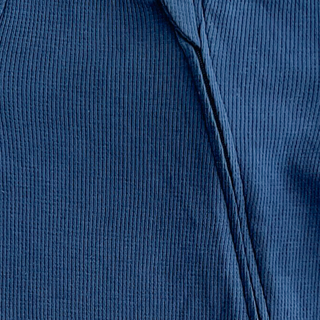 M&S BLUE WAFFLE KNIT ROMPER