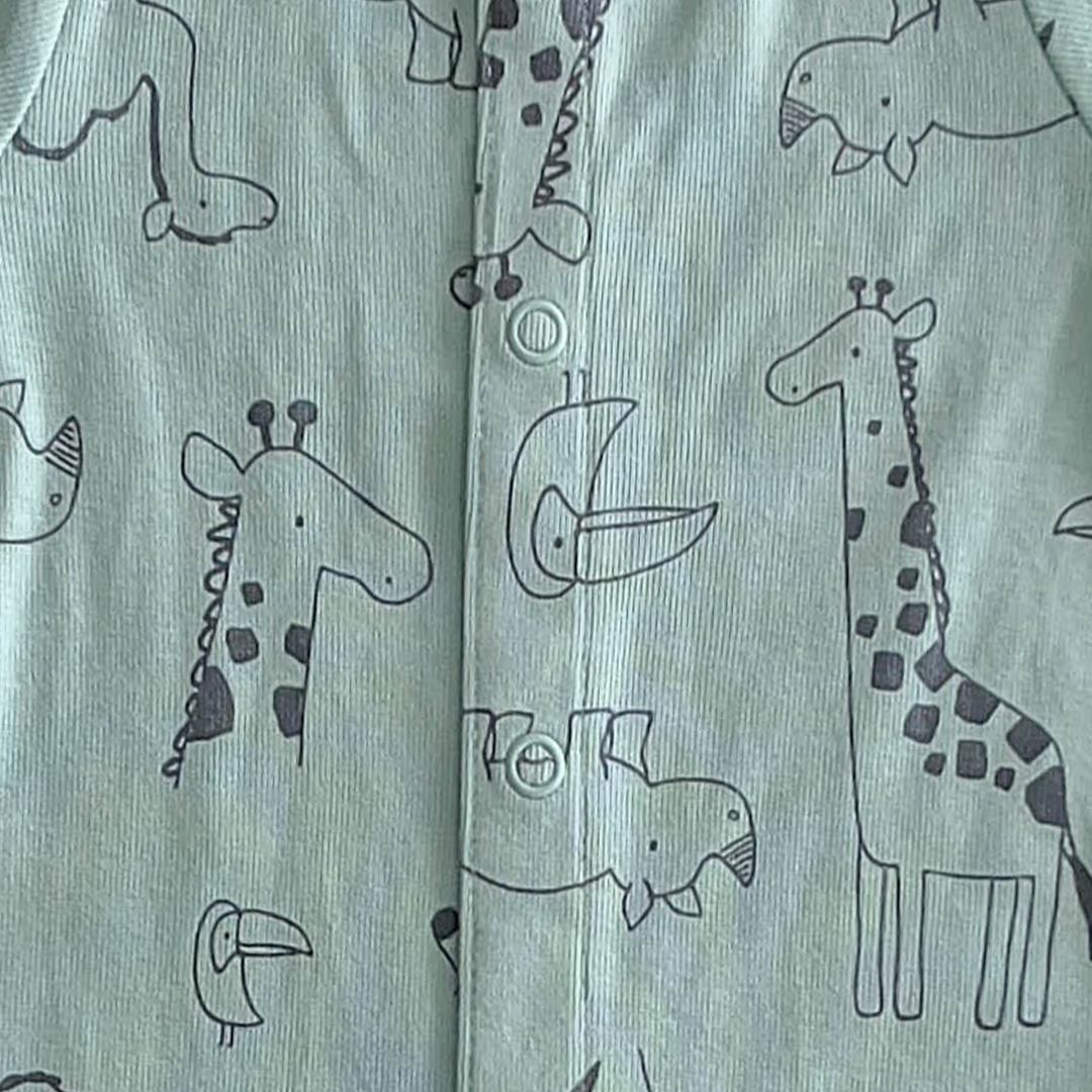 LIGHT BLUE ANIMAL PRINT JUMPSUIT