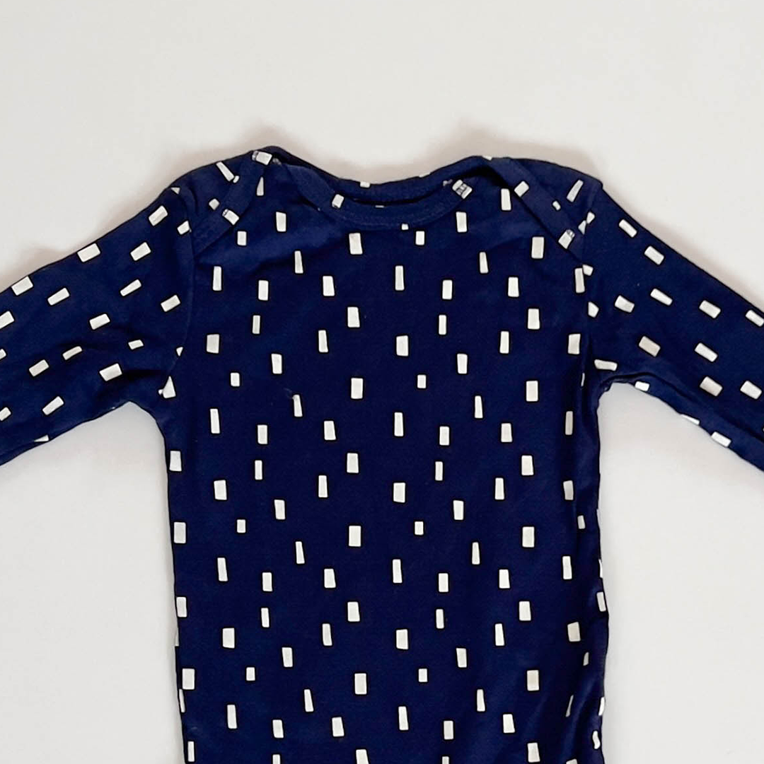 NAVY BLUE PATTERNED ONESIE