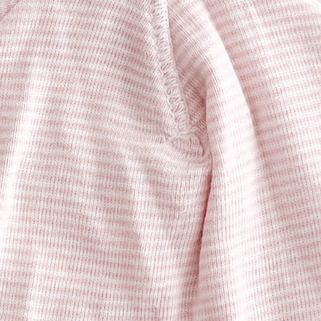 PINK AND WHITE STRIPED CAP