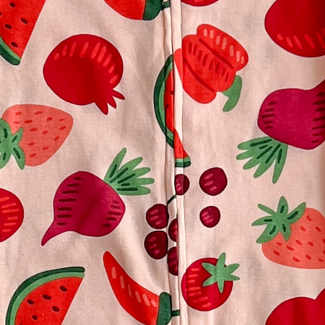 Old navy red printed slim fit romper