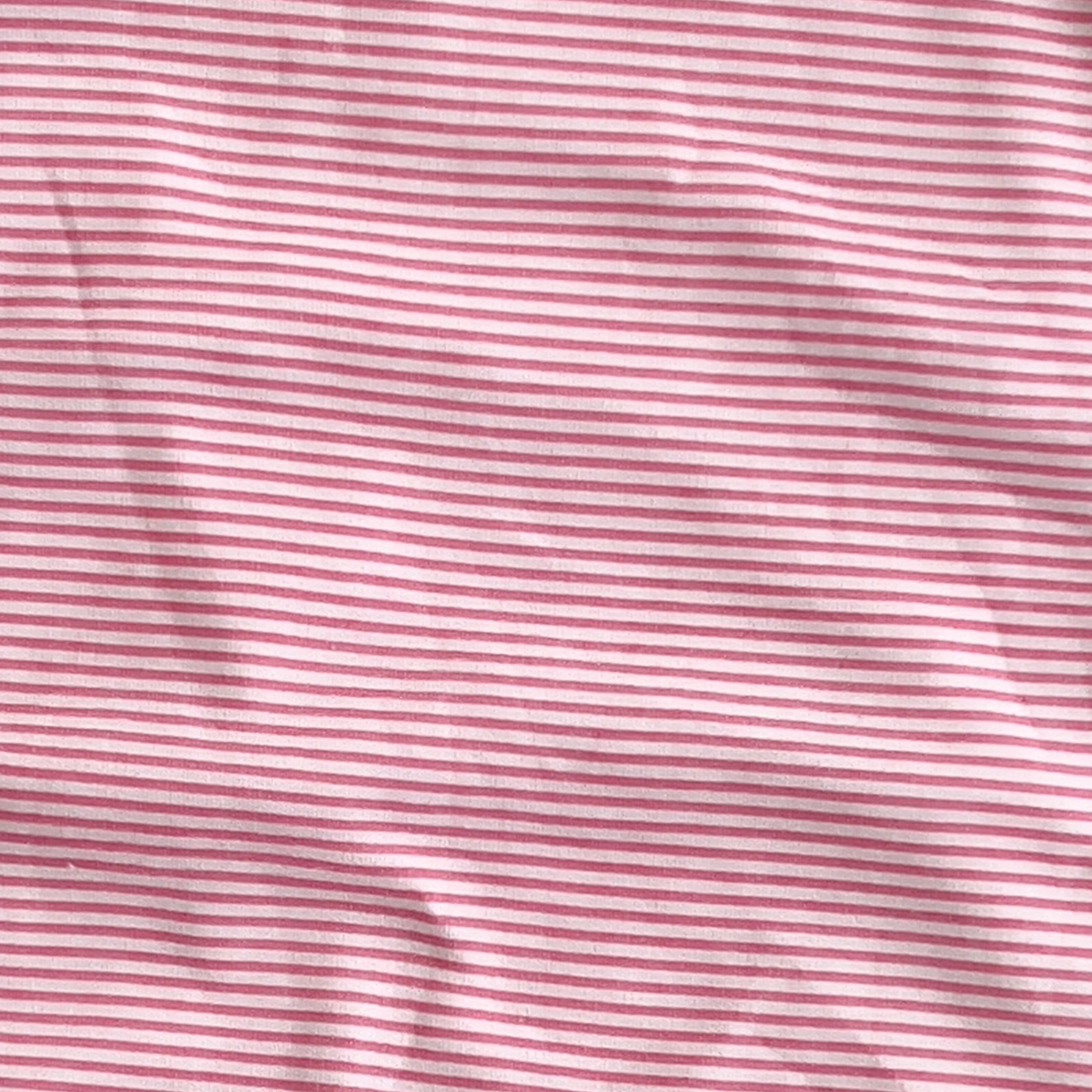 PINK AND WHITE STRIPED BURP CLOTH