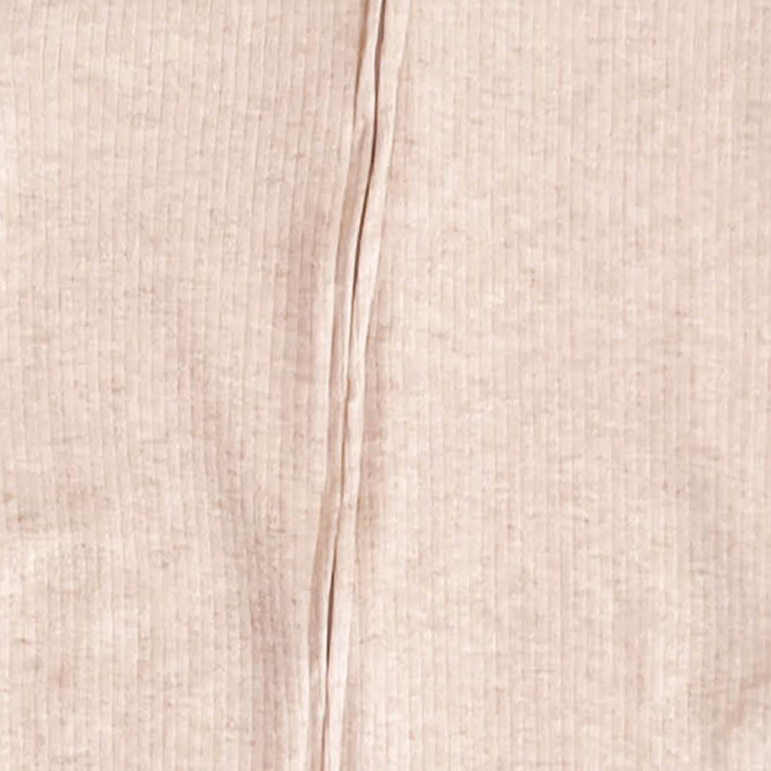 IVORY PLAIN RIBBED ROMPER
