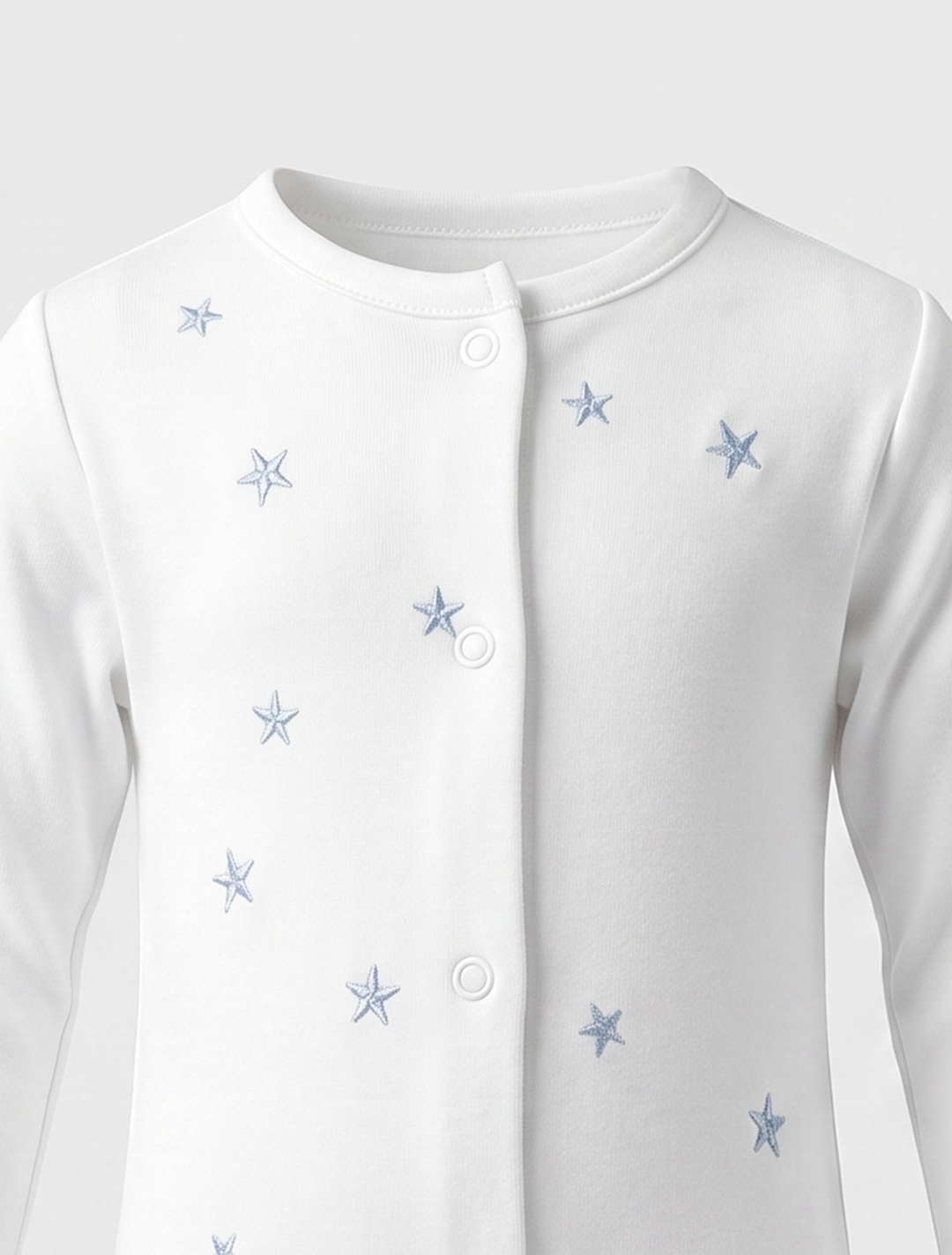 BLUE STAR PRINTED SLEEPSUIT