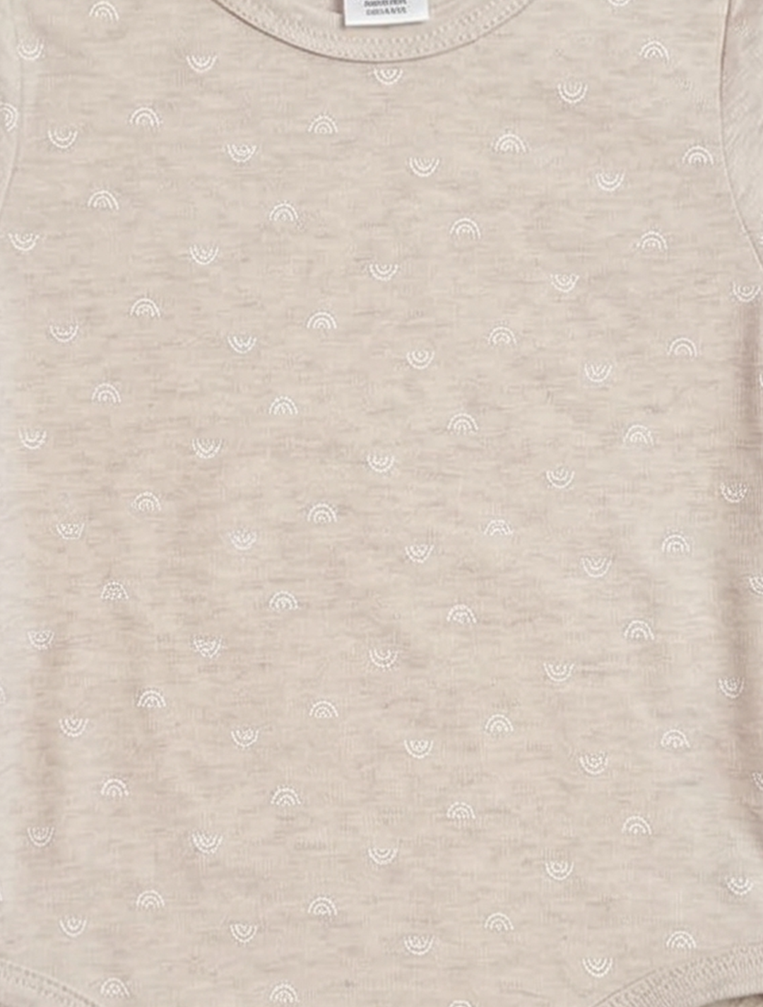 BEIGE RAINBOW PRINTED ONESISE