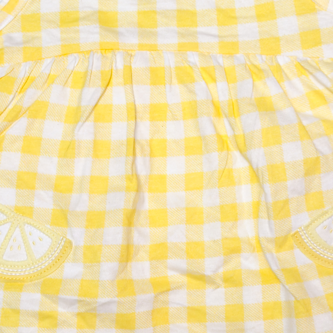 YELLOW GINGHAM LEMONE SUNSUIT