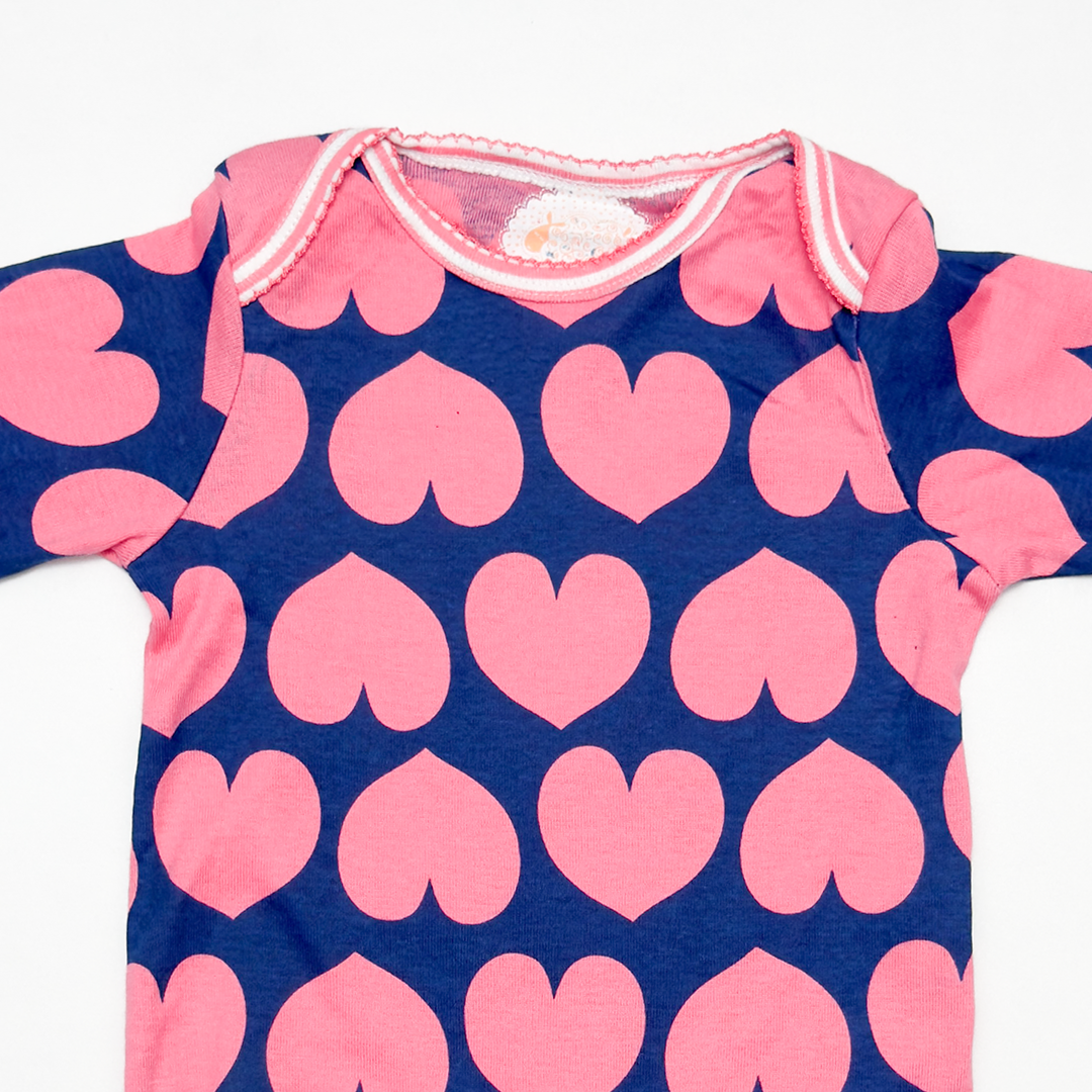 PINK LOVE PRINTED ROMPER
