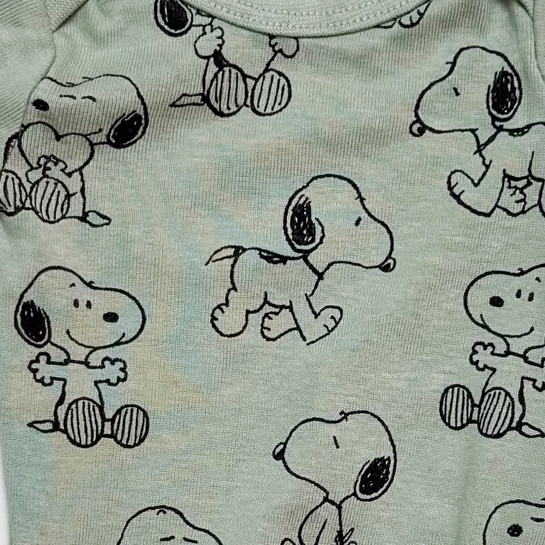 SAGE GREEN PRINTED ONESIE