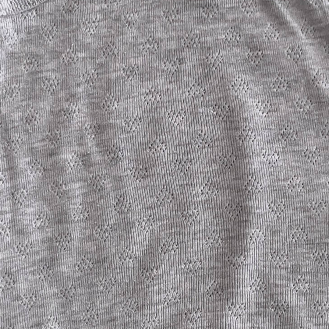 MAX GREY POINTELLE ONESIE