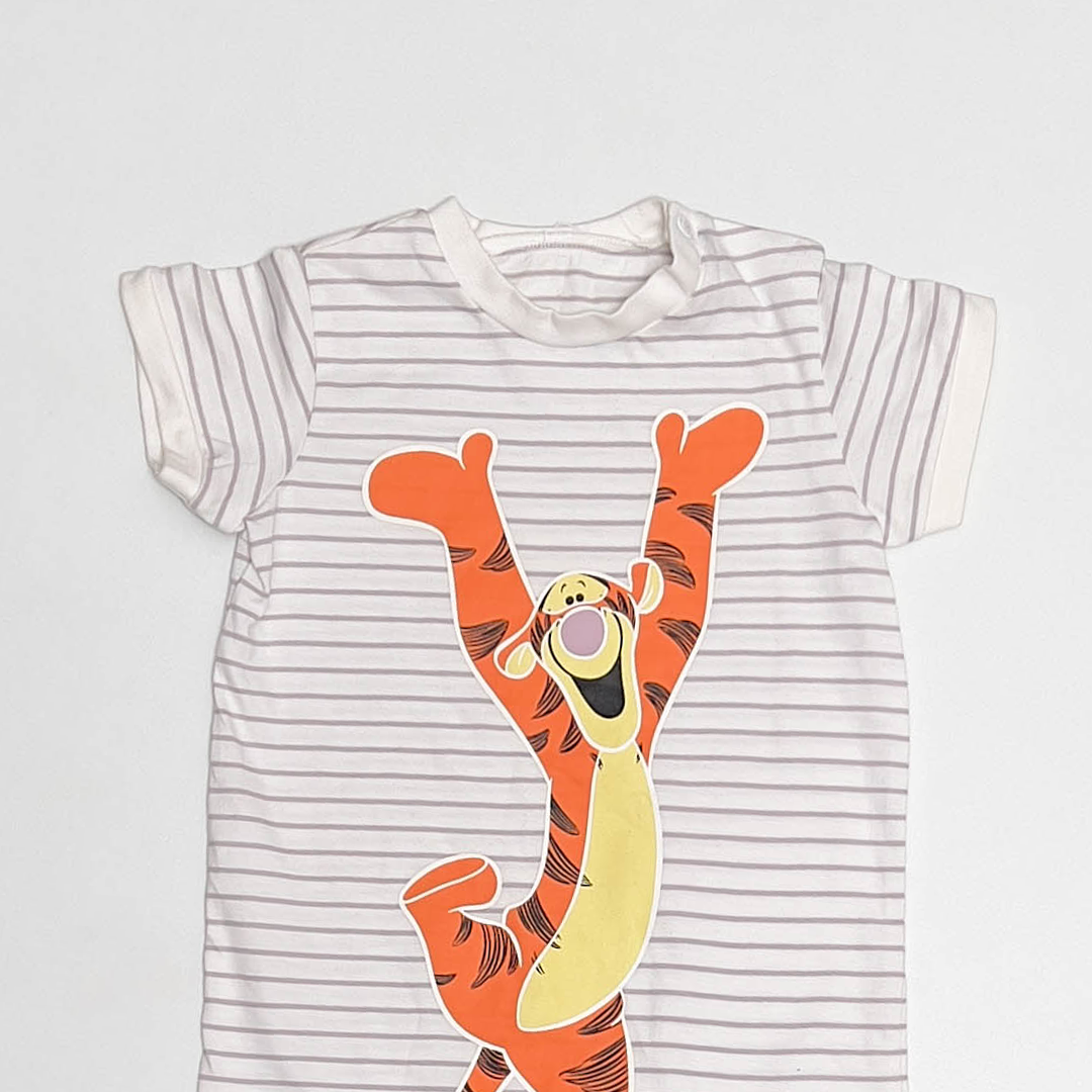 PRINTED STRIPED JUMPSUIT