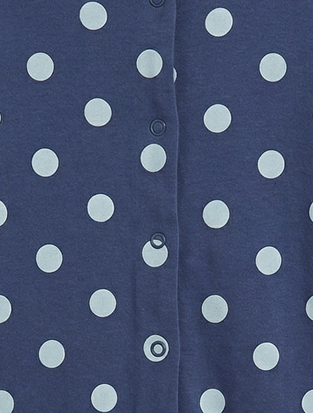 BLUE POLKA DOTTED ROMPER