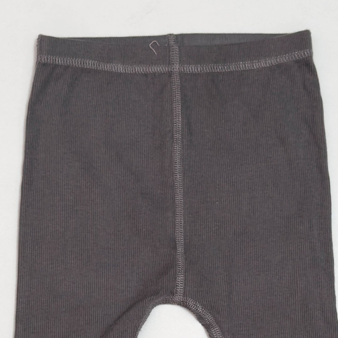 GREY RIBBED PANTS