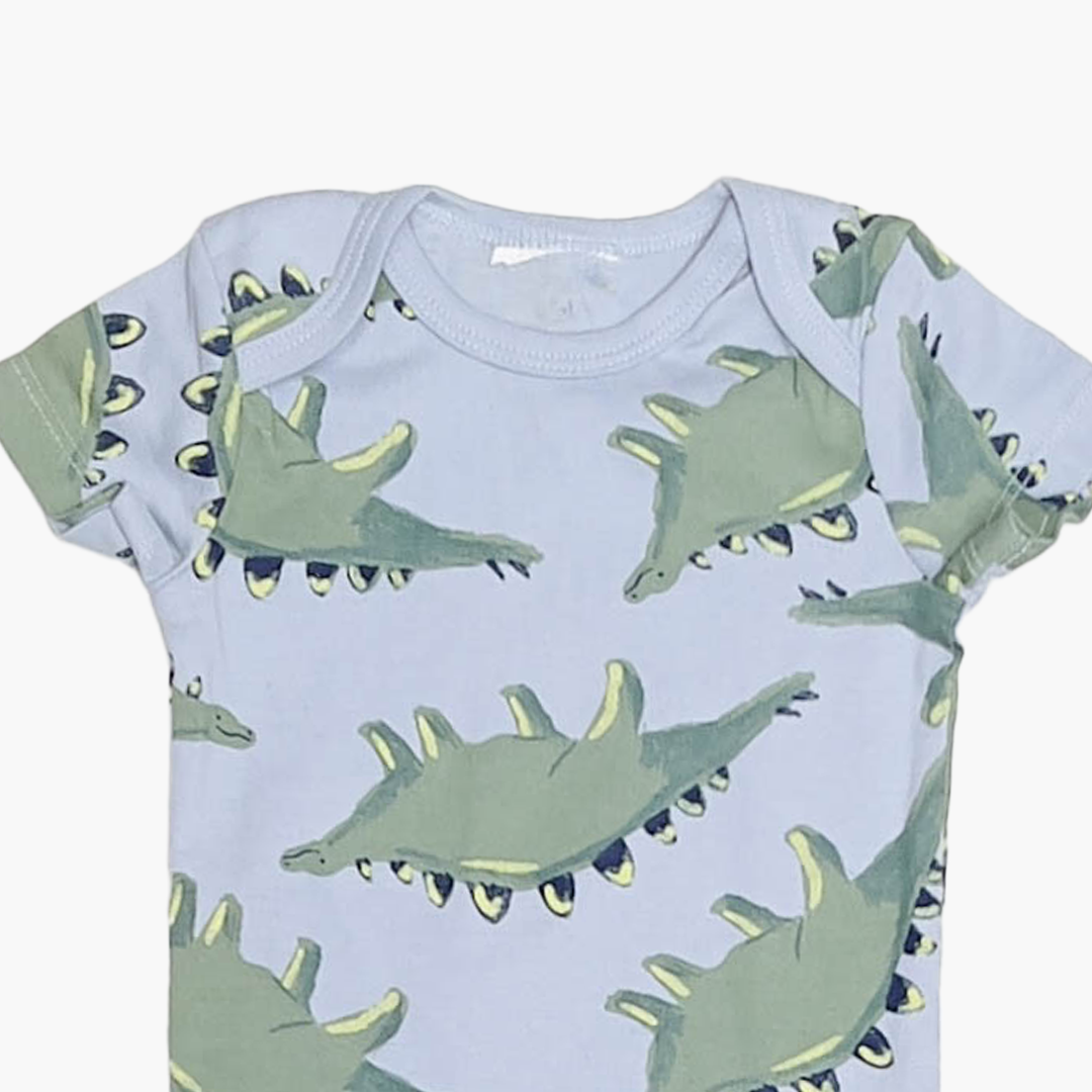 GREY BLUE DINO ONESIE