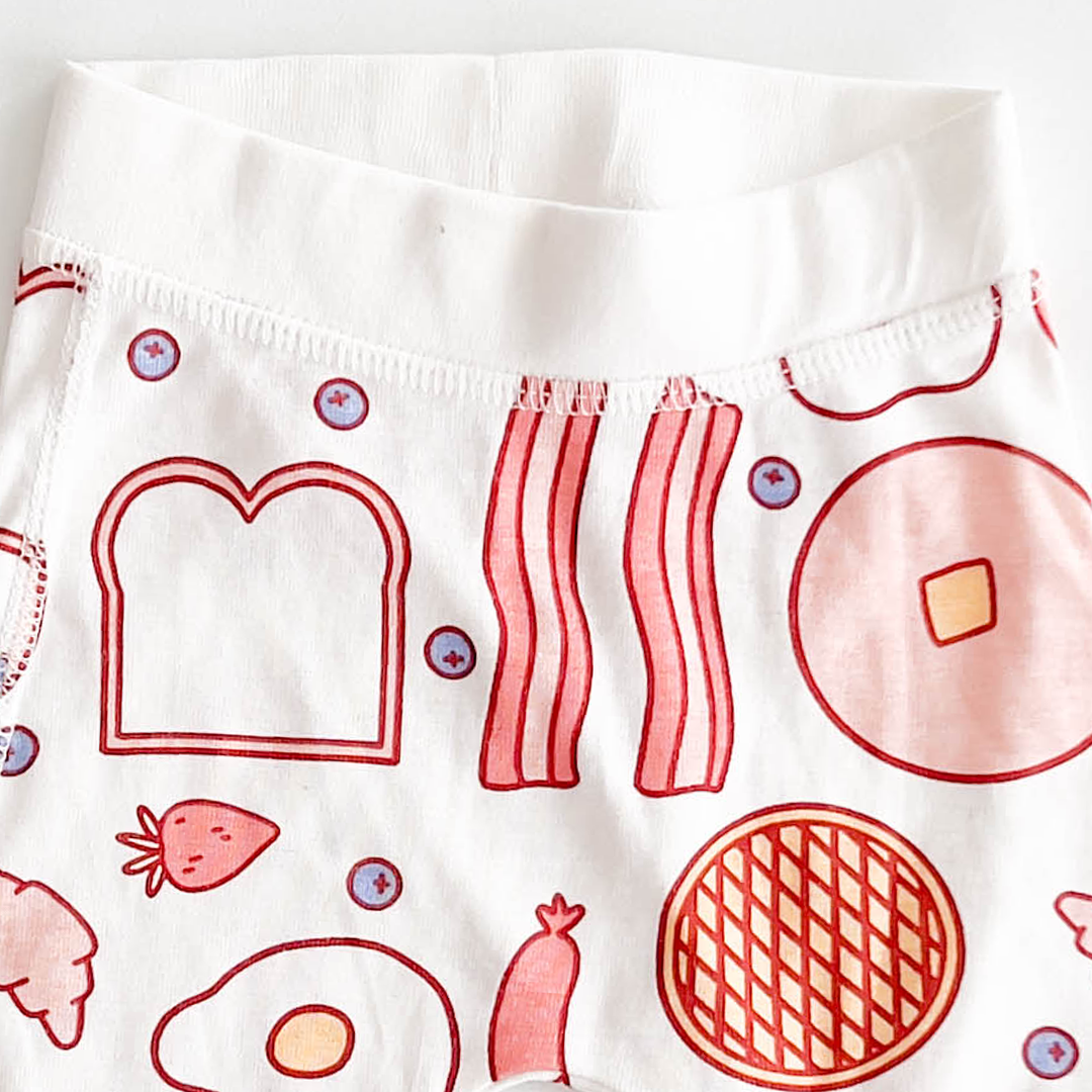 WHITE PATTERNED PANTS