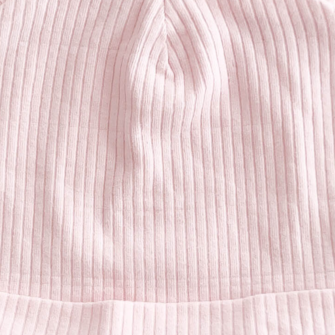 PINK RIBBED CAP