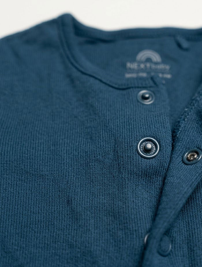 Navy blue button sleepsuit