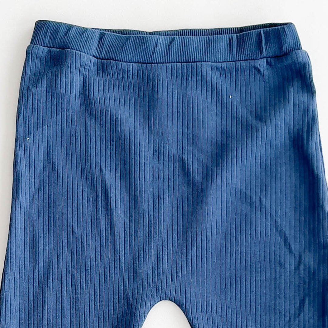 NAVY BLUE RIBBED PANTS
