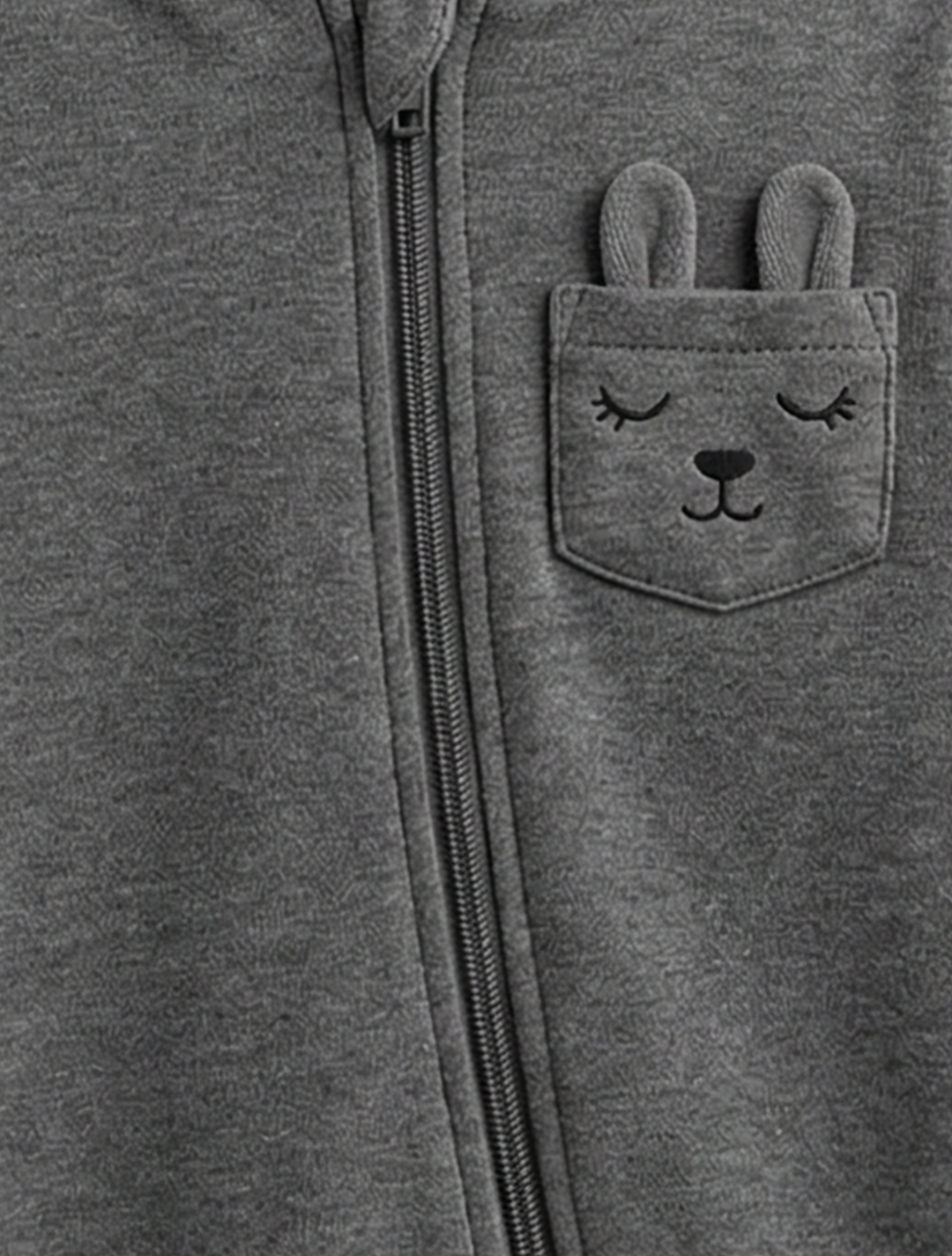 DARK GREY ZIPPER ROMPER
