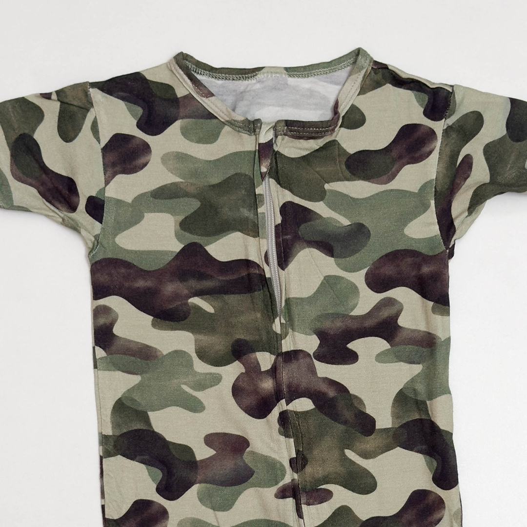 ARMY GREEN VISCOUS ZIPPER JUMPSUIT