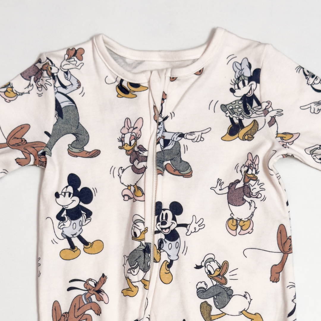 OFF WHITE MICKEY ZIPPER SLEEPSUIT
