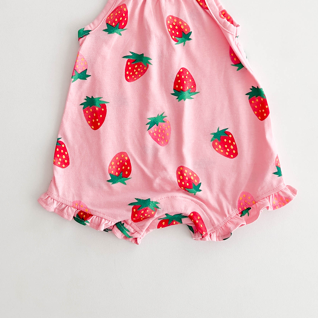 STRAWBERRY PATTERNED FANCY JUMPSUIT