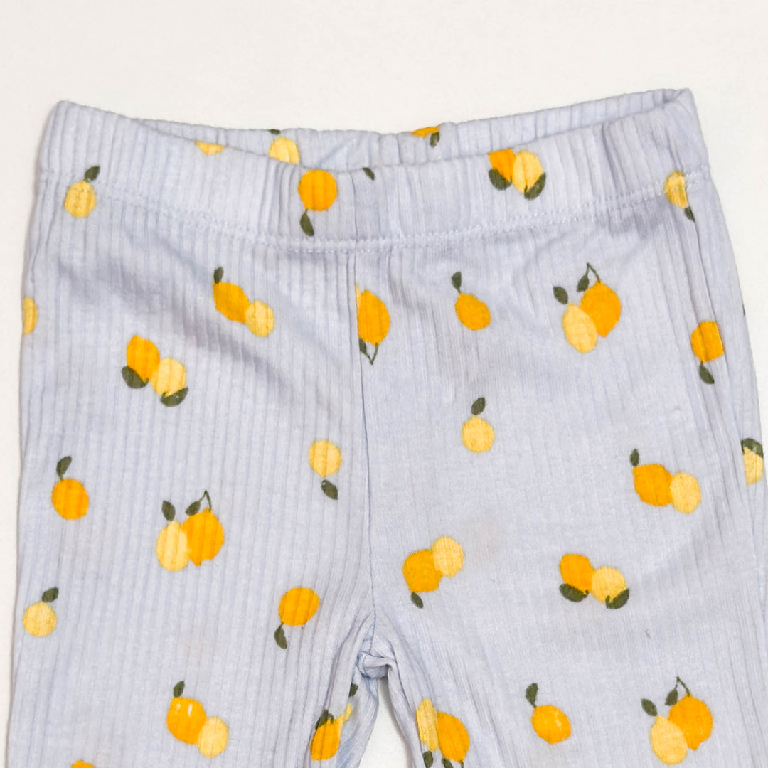 BLUE LEMONADE RIBBED PANTS