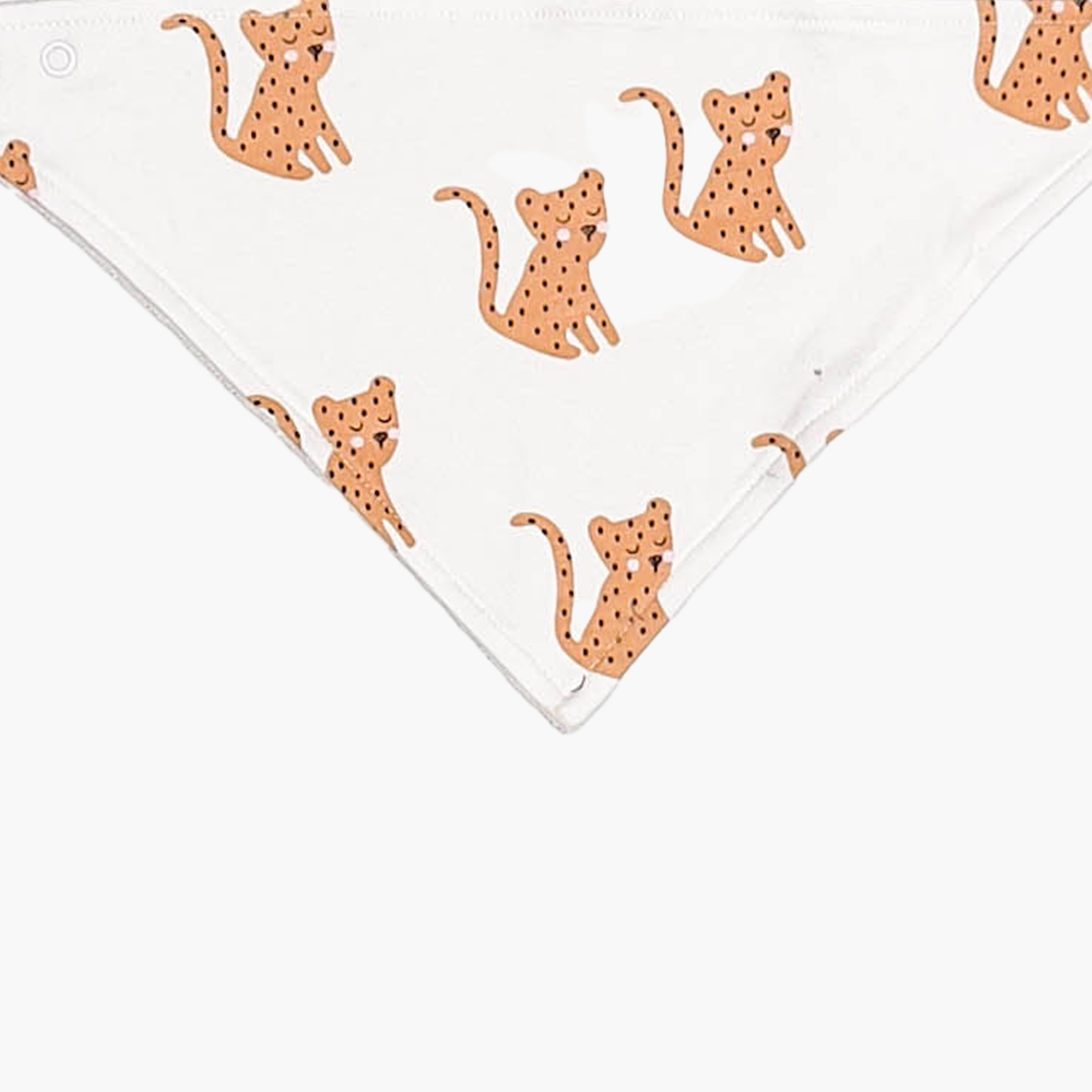 ANIMAL PRINTED BANDANA BIBS