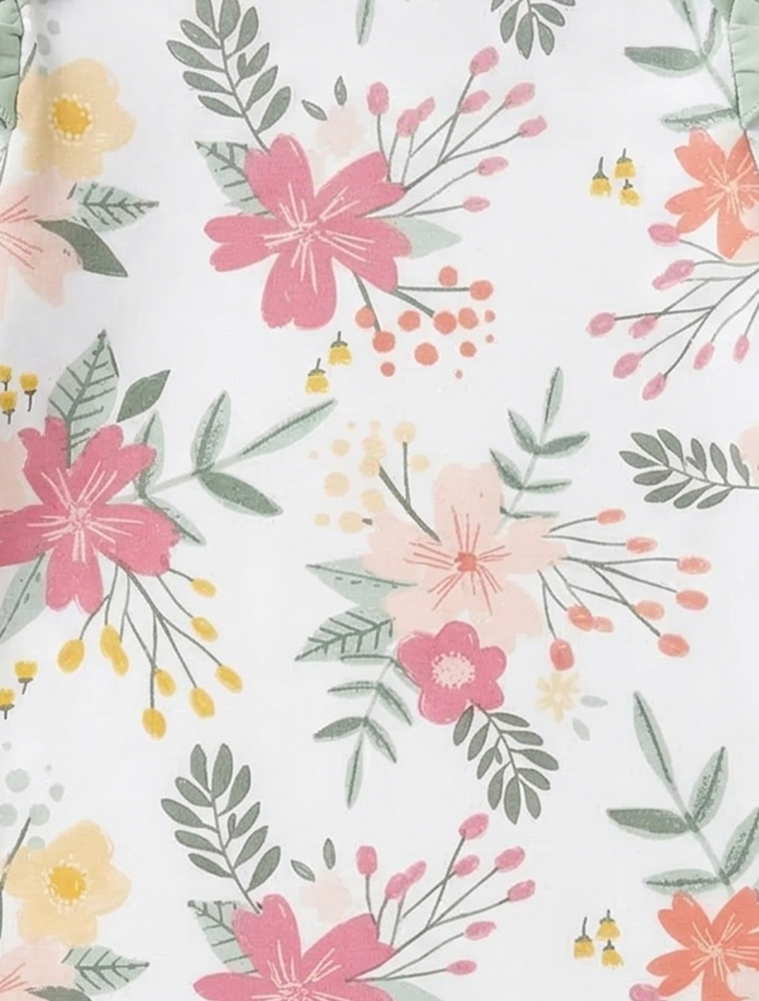 PINK FLORAL PRINTED ROMPER