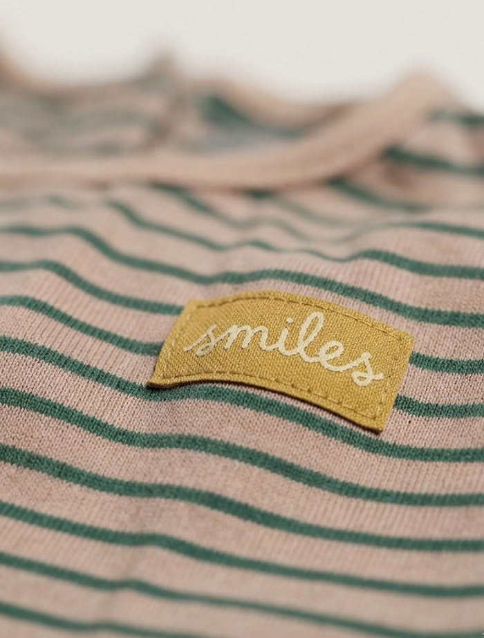Green stripes boys jumpsuit