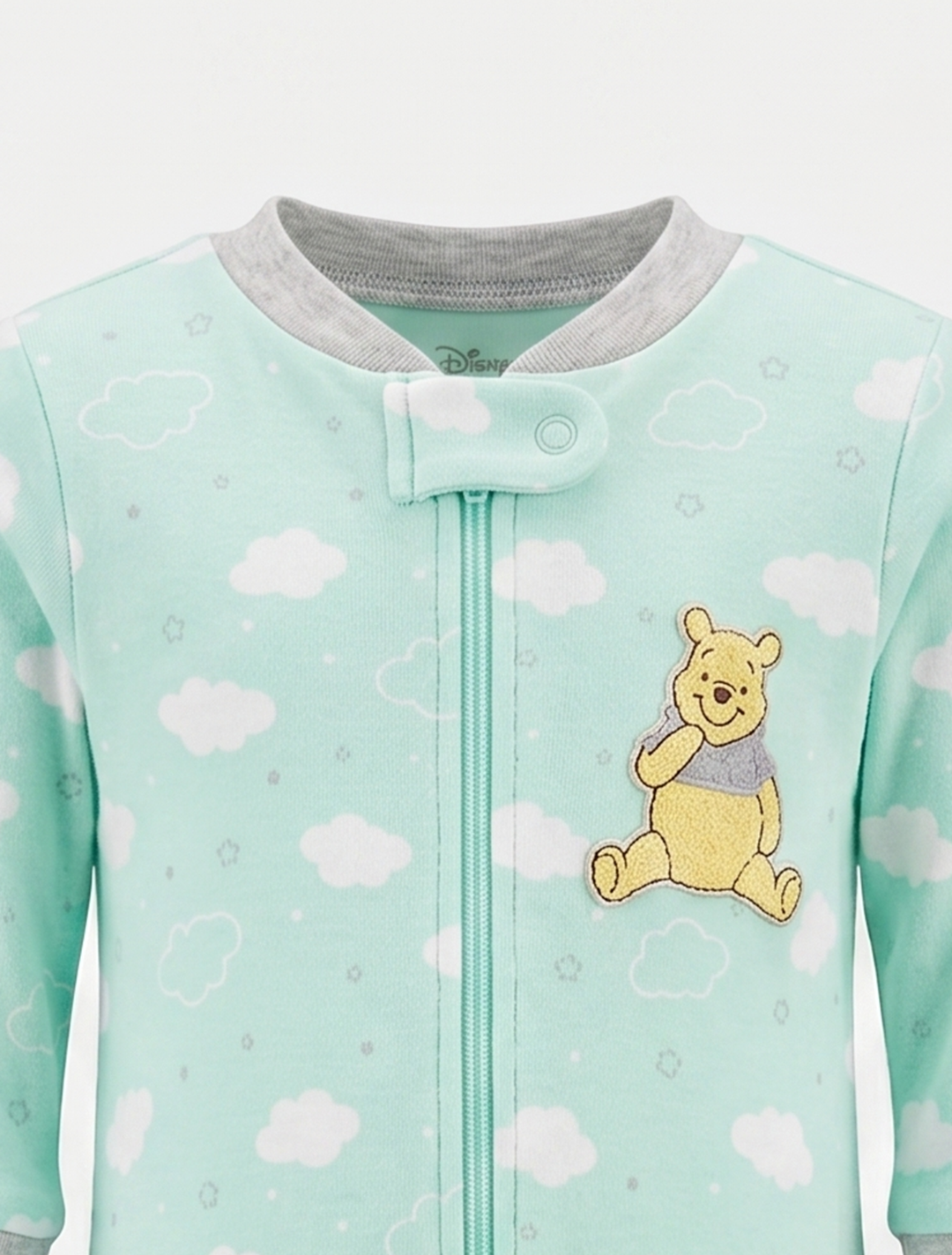 Mint green zipper sleepsuit
