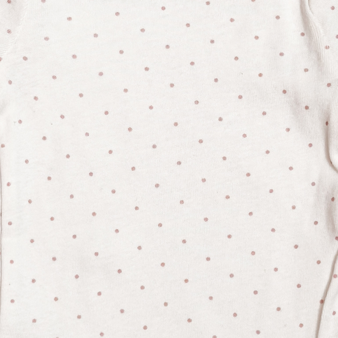 PINK POLKA DOTTED ONESIE