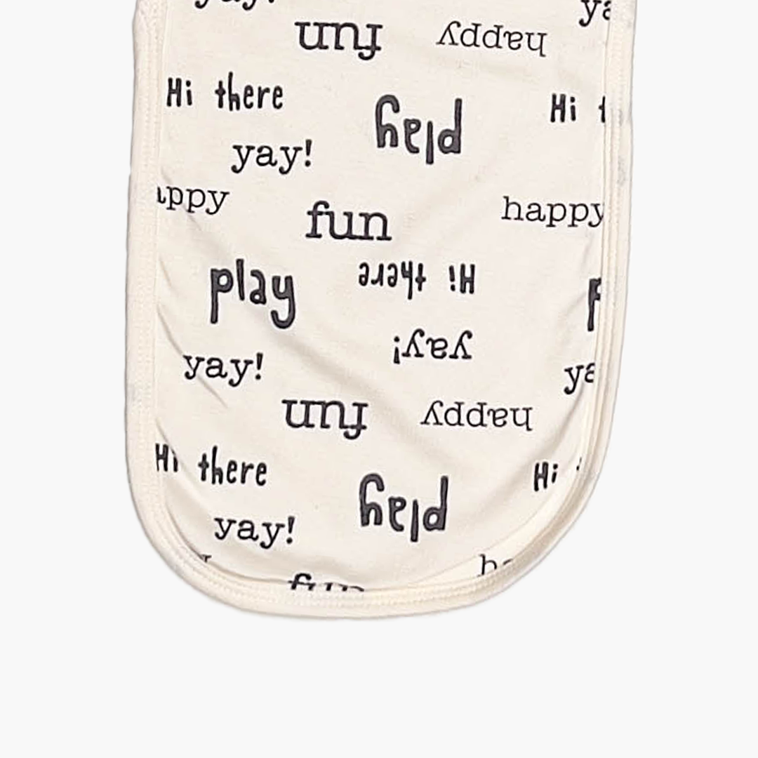 OFF WHITE PRINTED BURP CLOTH