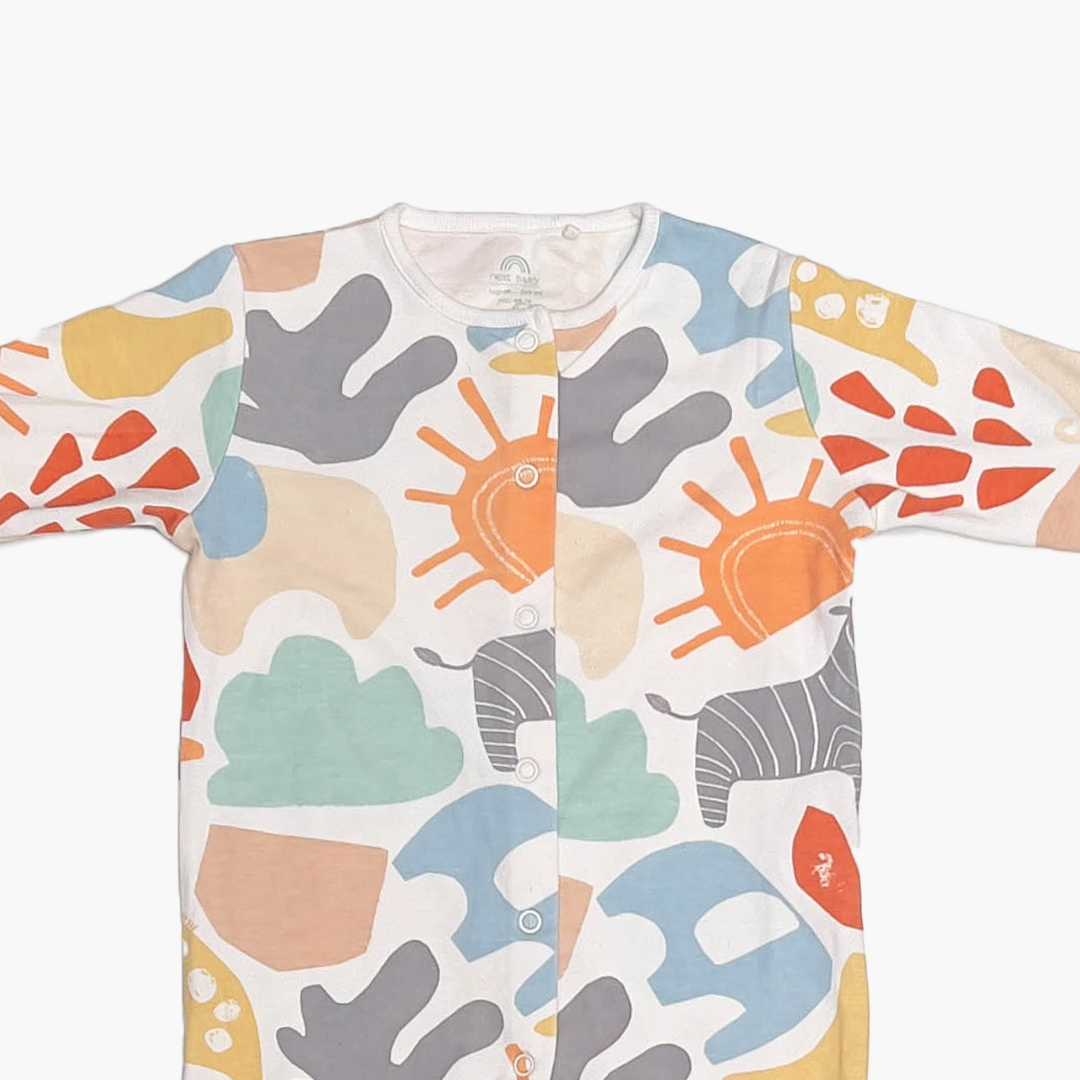 MULTICOLOUR PATTERNED ROMPER