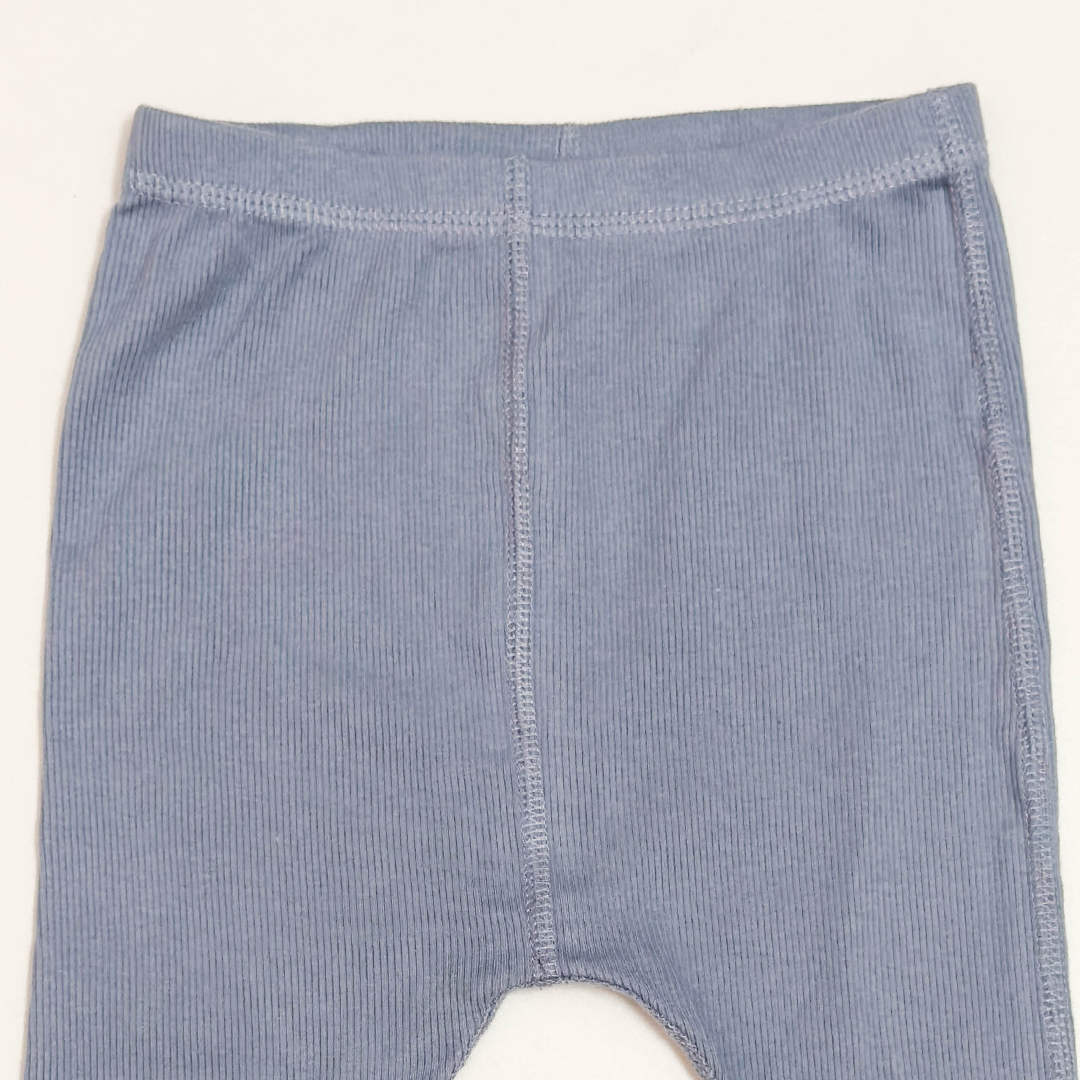 OCEAN BLUE RIBBED PANTS