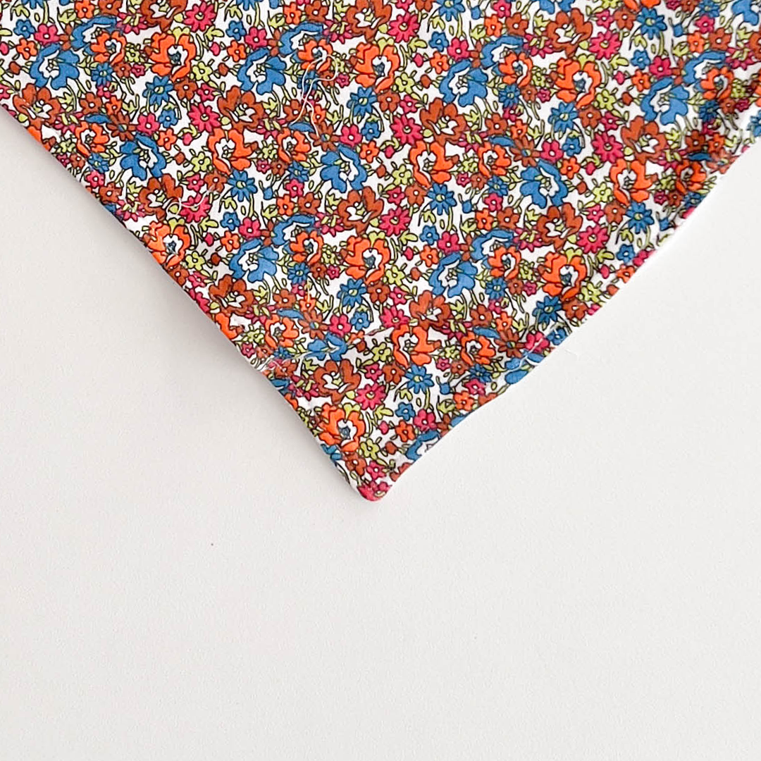 MULTICOLOUR FLORAL PRINTED BANDANA BIBS