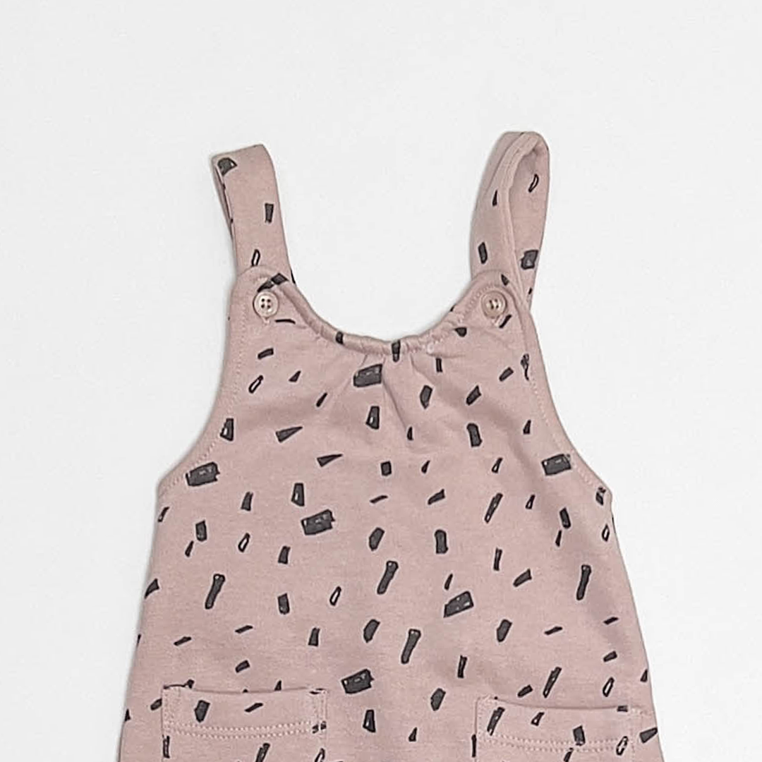 BROWN PATTERNED DUNGAREE